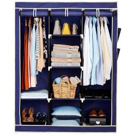 Foldable Fabric Wardrobe Cloth Wing Mounting Storage Cabinet Storage Organizer
