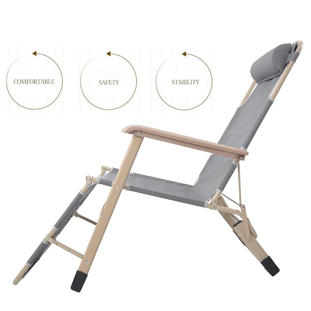 Portable Folding Bed Lounge Chair for Camping, Swimming Pool