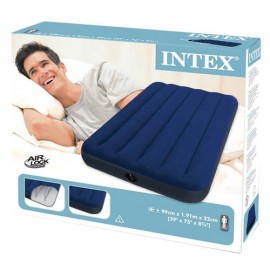 Intex Inflatable Premium Air Bed | Single Air Mattress