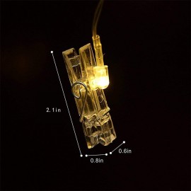 LED Photo Clip String Lights - 20 Photo Clips Fairy Lights LED Photo Clip String Lights - 20 Photo Clips Fairy Lights