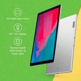 Lenovo Tab M10 HD 2nd Gen (10.1 inch, 4 GB, 64 GB, Wi-Fi + LTE), Platinum Grey with Metallic Body and Octa-core Processor Lenovo Tab M10 HD 2nd Gen (10.1 inch, 4 GB, 64 GB, Wi-Fi + LTE), Platinum Grey with Metallic Body and Octa-core Processor