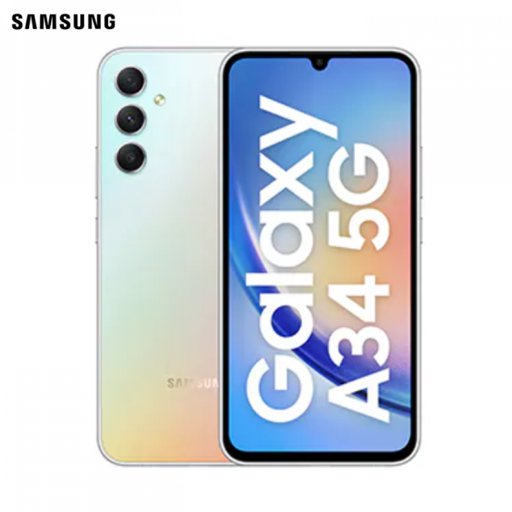 Samsung Galaxy A34 5G (8GB+128GB) || 6.6 inches Super AMOLED, 120Hz Display || Triple Camera 48MP+8MP+5MP || 4K@30fps Video Samsung Galaxy A34 5G (8GB+128GB) || 6.6 inches Super AMOLED, 120Hz Display || Triple Camera 48MP+8MP+5MP || 4K@30fps Video