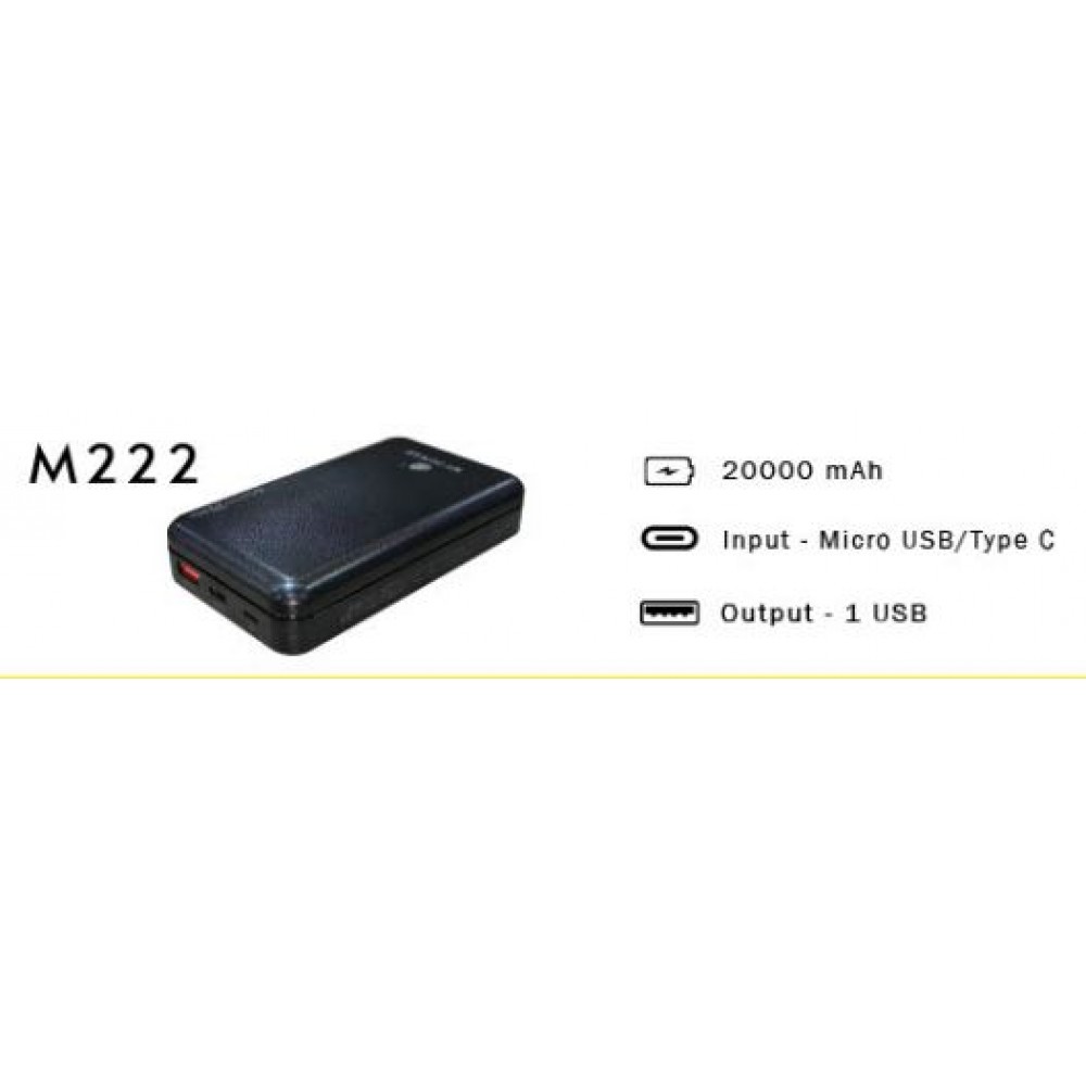 M222 Mypower Powerbank 20000 mAh Fast Charging