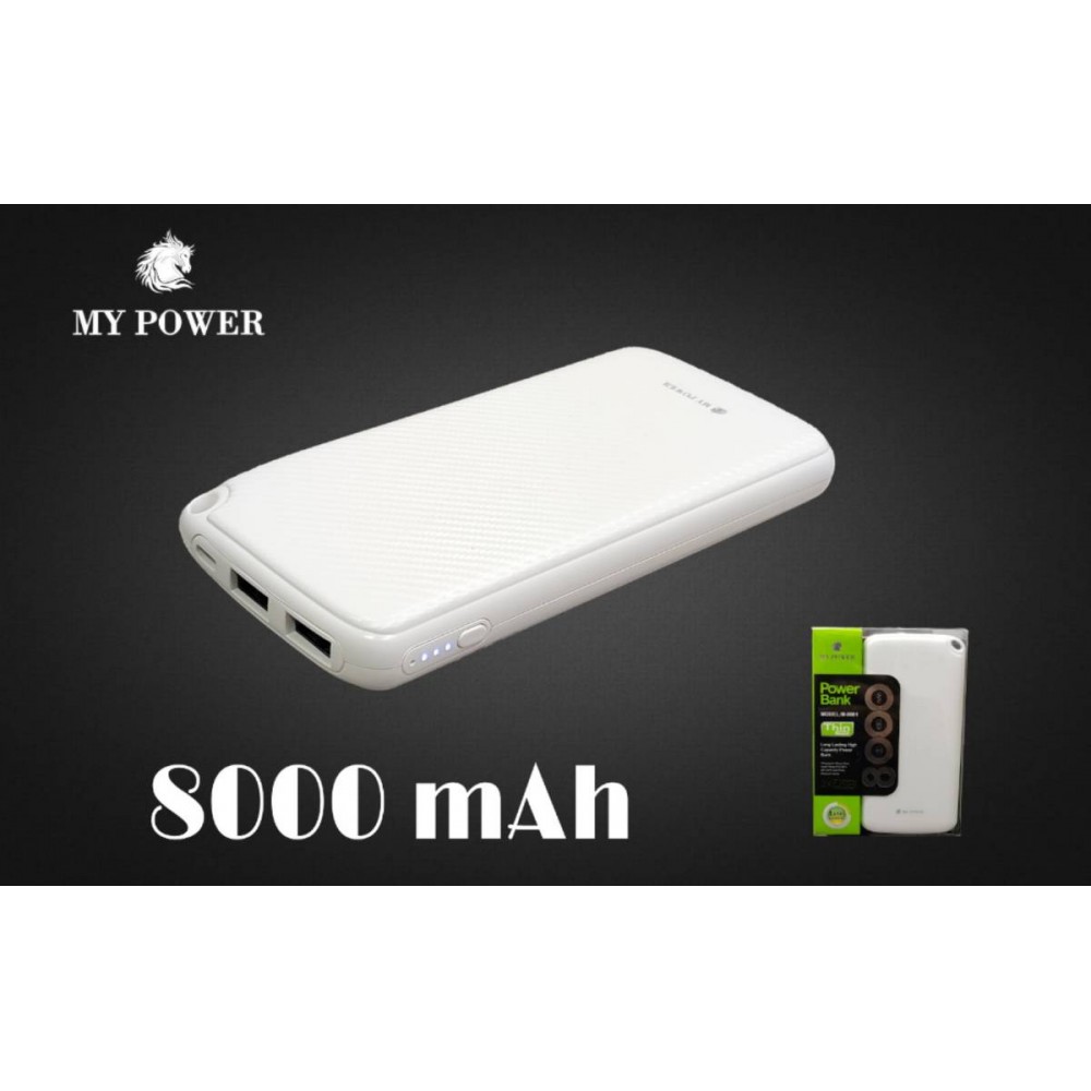 My Power Powerbank 8000 mAh  My Power Powerbank 8000 mAh