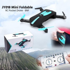 JY018 Mini Foldable RC Pocket Drone - BNF | 6 Axis Gyro | 500mAh lithium-ion battery with JST connector | 0.3MP Camera Pixels