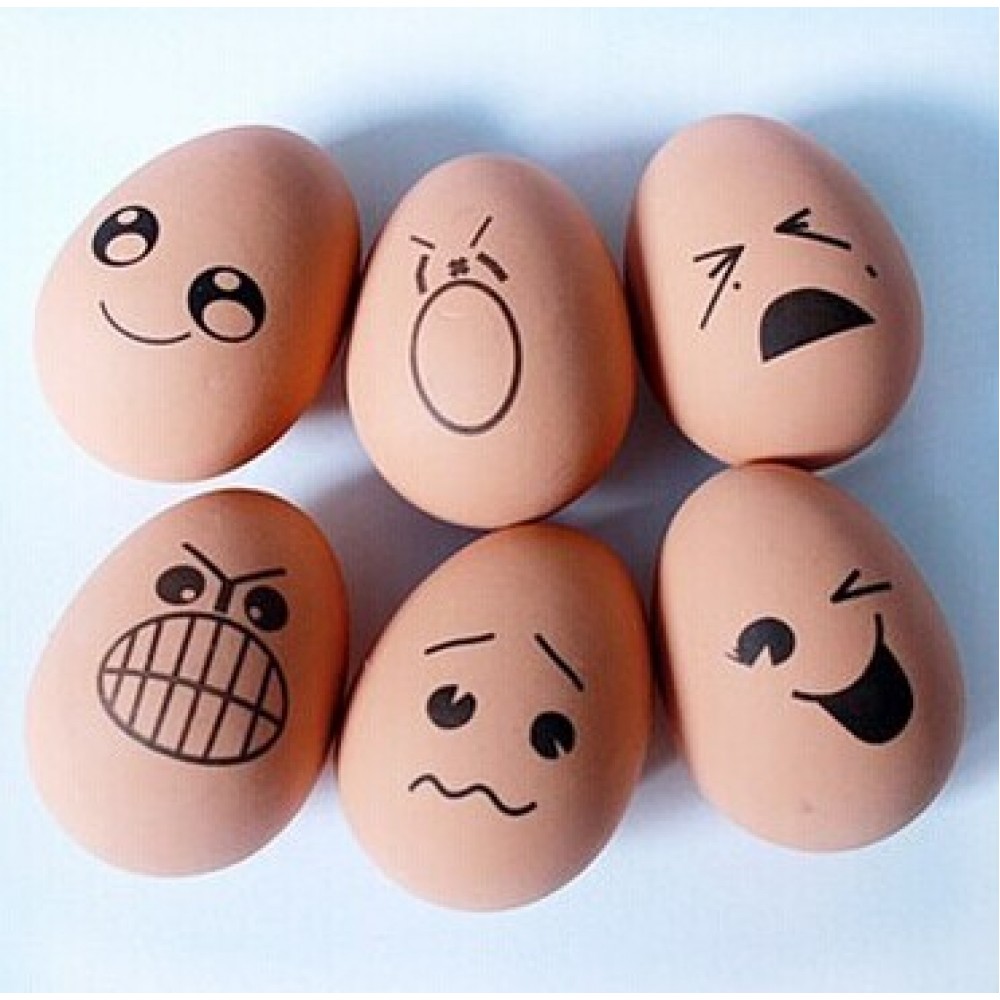 Rubber Egg Toys For Dogs | Various Face Expression