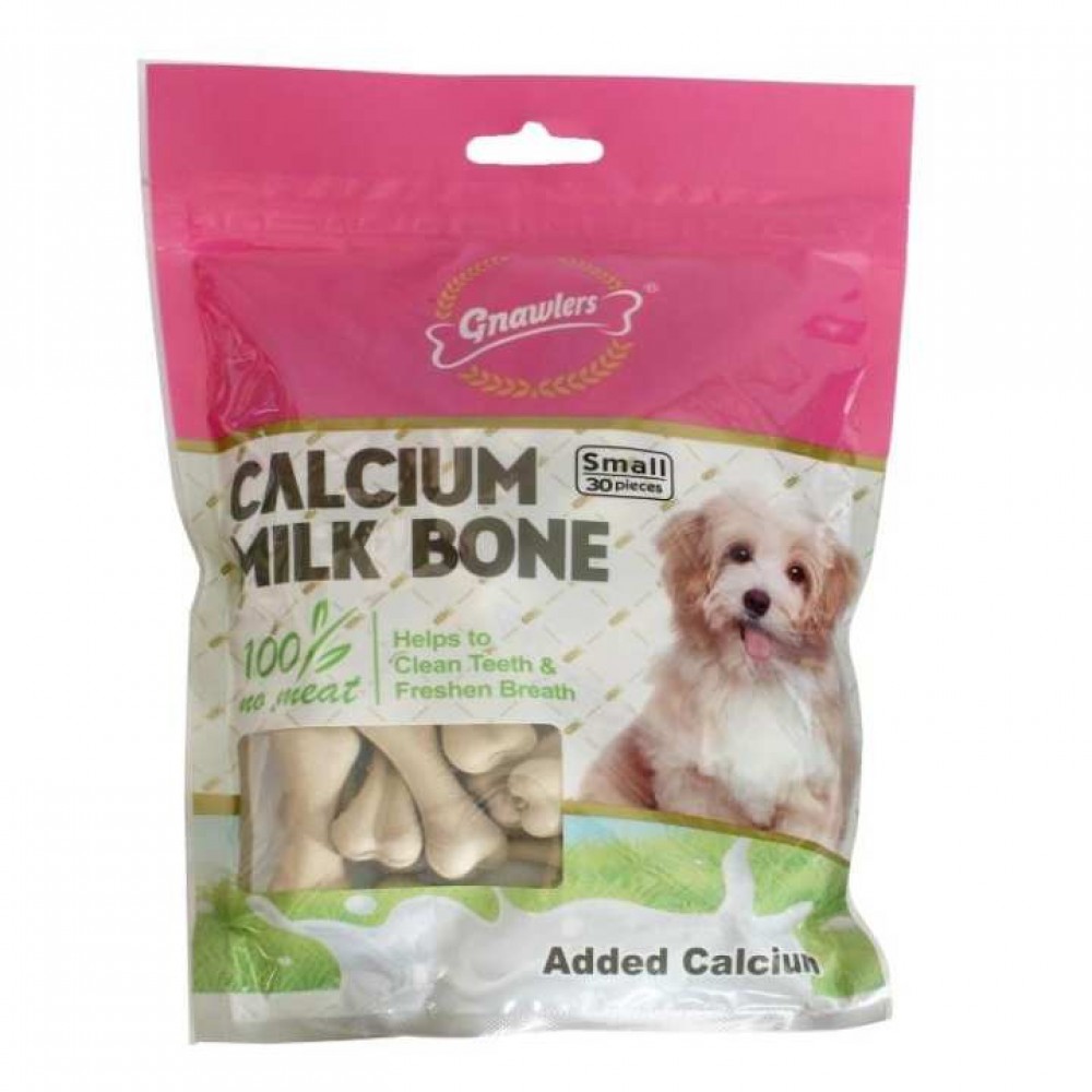 Gnawlers Calcium Milk Bone For Dogs 30 Pieces Mini - 296 gm Gnawlers Calcium Milk Bone For Dogs 30 Pieces Mini - 296 gm