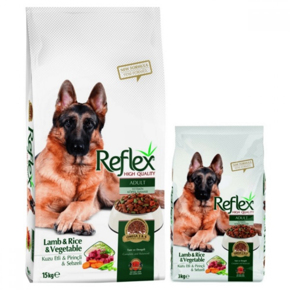 Reflex Premium Adult Dog Food | Lamb, Rice and Vegetable - 15kg Reflex Premium Adult Dog Food | Lamb, Rice and Vegetable - 15kg