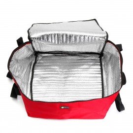 Insulated Thermal Food Delivery Bag-Pizza Delivery Bag (Red)
