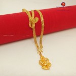 Ganesh Locket With Gold Plated Chain Women's Wear Ganesh Locket With Gold Plated Chain Women's Wear