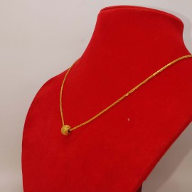 Gold Plated Ball Pendent For Women's Wear 