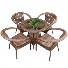 Rattan Garden Furniture For Outdoor/Indoor/Balcony/Garden/Patio - Brown