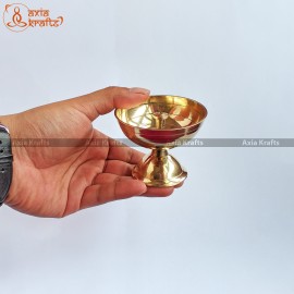 Brass Diyo | Akhanda Jyoti Diyo - 5.5cms 