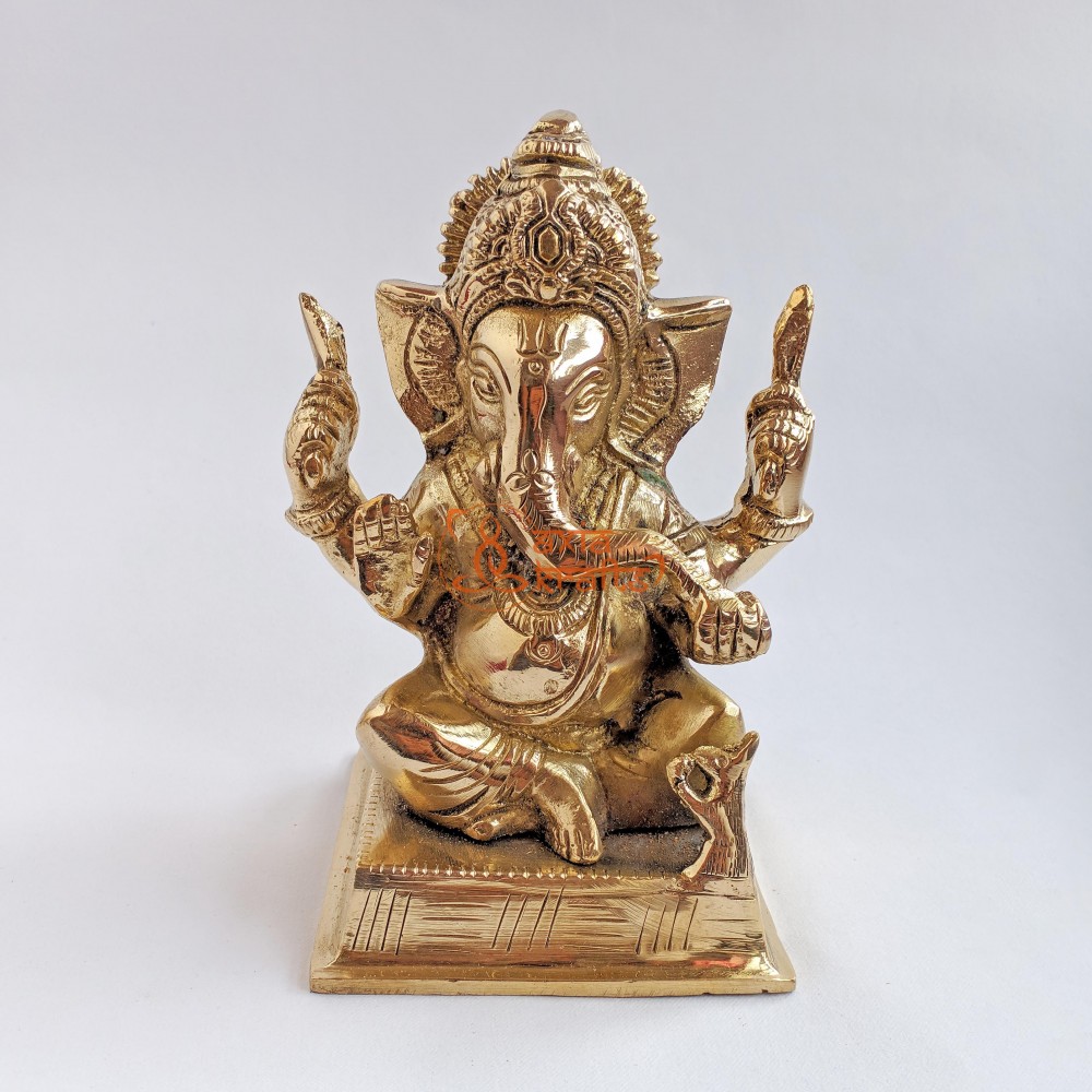 Ganesh Murti Brass - 6.5 inches  Ganesh Murti Brass - 6.5 inches
