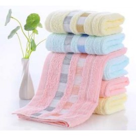 Soft Absorbent Cotton Face/Bath Towel For Adults - Set Of 4