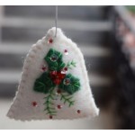 Christmas Bell Hanging Decoration With Leaves Christmas Bell Hanging Decoration With Leaves