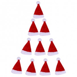 Mini Christmas Hat | Mini Santa Claus Hat - Set of 10 Mini Christmas Hat | Mini Santa Claus Hat - Set of 10