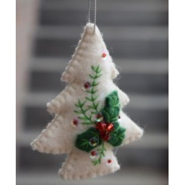 Christmas Tree Hanging Decoration With Leaves