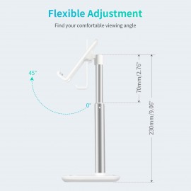 CHOETECH Adjustable Phone Stand Aluminum Metal Angle Height Tablet Stand on Desk CHOETECH Adjustable Phone Stand Aluminum Metal Angle Height Tablet Stand on Desk