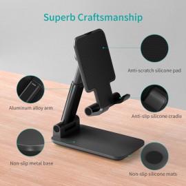 Foldable Cell Phone Stand, CHOETECH Adjustable Desk Tablet Stand, Angle Height Adjustable Cell Phone  Foldable Cell Phone Stand, CHOETECH Adjustable Desk Tablet Stand, Angle Height Adjustable Cell Phone