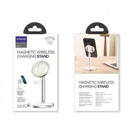 JR-A52 vertical magnetic wireless charging stand silver