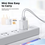 L-2A101 -2.1A Dual Ports Mini Fast Charger- White