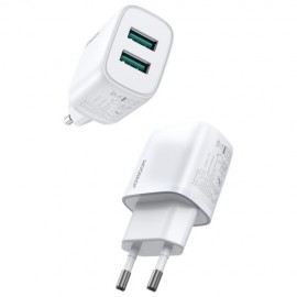L-2A101 -2.1A Dual Ports Mini Fast Charger- White