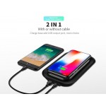 D-T199 Dual Use Wireless Power Bank- (10000mAh)-Black D-T199 Dual Use Wireless Power Bank- (10000mAh)-Black