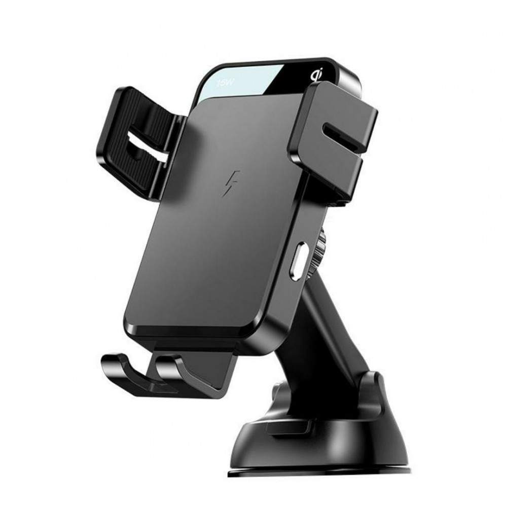 JR-ZS219 Three-axis electric wireless charging car holder (dashboard)Black JR-ZS219 Three-axis electric wireless charging car holder (dashboard)Black
