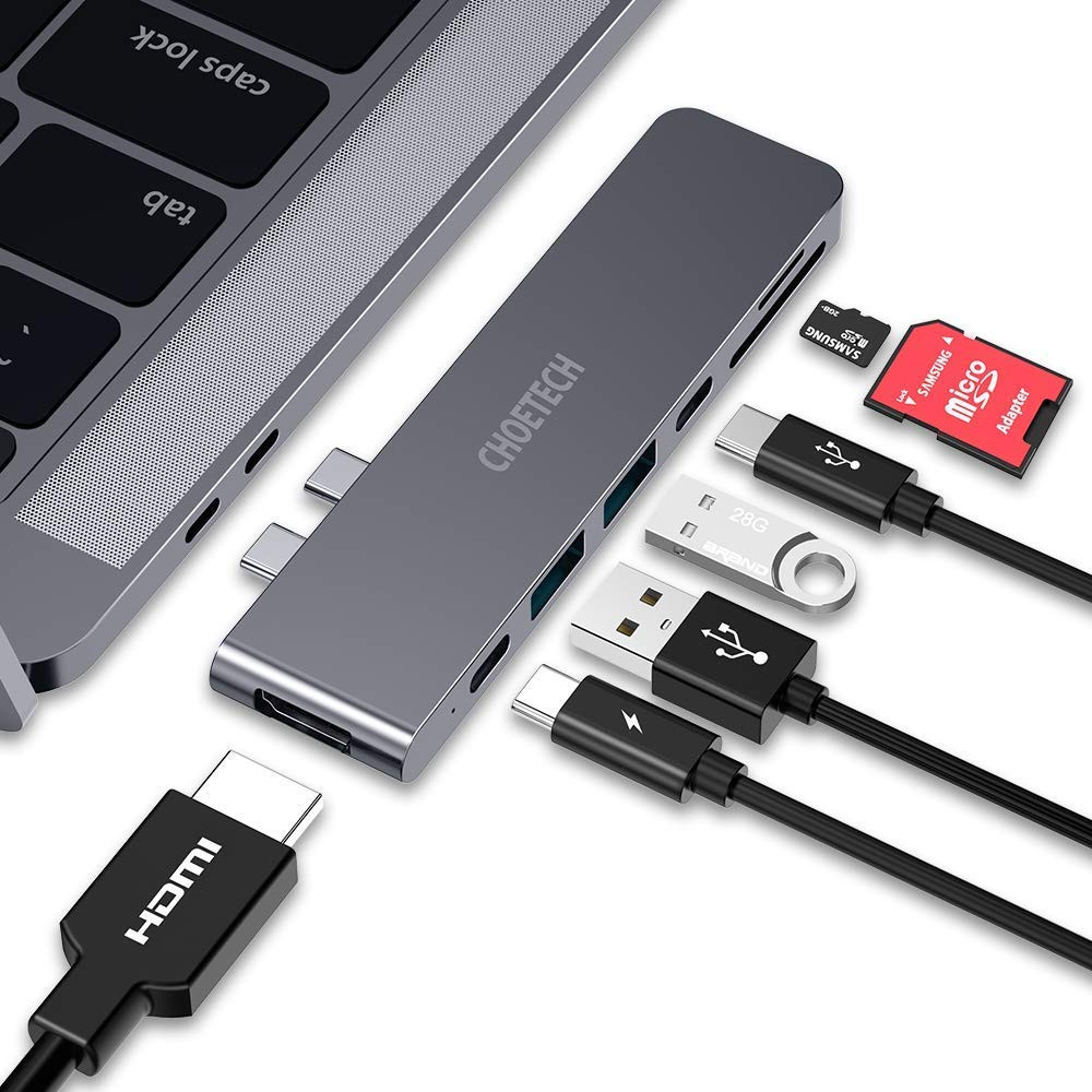 CHOETECH 7-In-1 USB-C MultiPort Adapter HUB-M14 With 6 Month Warranty CHOETECH 7-In-1 USB-C MultiPort Adapter HUB-M14 With 6 Month Warranty