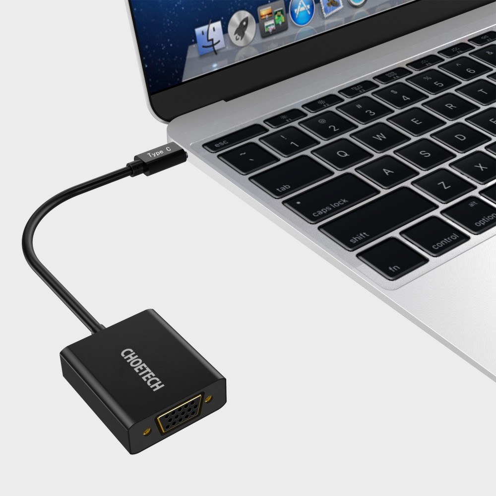 CHOETECH USB-C TO VGA Adapter HUB-V01 With 6 Month Warranty CHOETECH USB-C TO VGA Adapter HUB-V01 With 6 Month Warranty