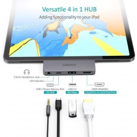 CHOETECH 4 In 1 USB-C to HDMI Multi Port Adapter HUB-M13 With 6 Month Warranty CHOETECH 4 In 1 USB-C to HDMI Multi Port Adapter HUB-M13 With 6 Month Warranty