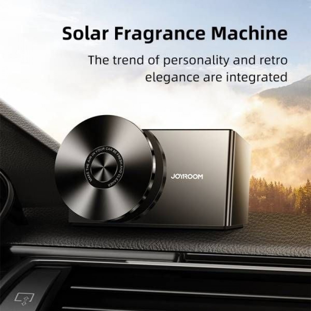 JR-CP006 Solar Fragrance Machine Record Shape Car Metal Aro Air Freshener