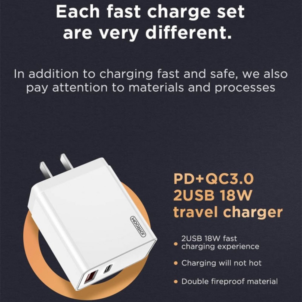 JOYROOM -JR-PGTZ- Super Charging Power Adapters for Apple Eu Plug JOYROOM -JR-PGTZ- Super Charging Power Adapters for Apple Eu Plug