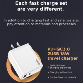 JOYROOM -JR-PGTZ- Super Charging Power Adapters for Apple Eu Plug