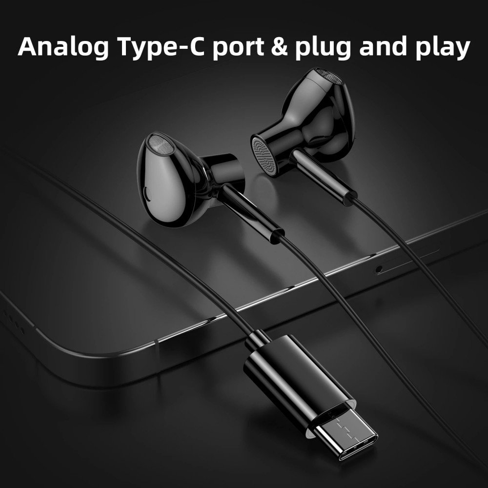 JR-EC02 Type-C Wired Earbuds JR-EC02 Type-C Wired Earbuds
