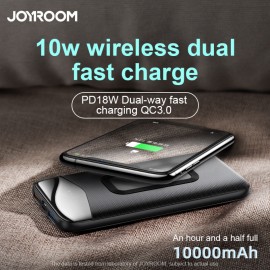 JOYROOM D-QP189 PD10W Wireless Charger 10000mAh Dual-Way Charing Power Bank