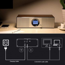 JOYROOM JR-M20 Bluetooth Speaker USB Port FM Radio MP3 Player Alarm Clock JOYROOM JR-M20 Bluetooth Speaker USB Port FM Radio MP3 Player Alarm Clock