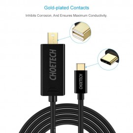 CHOETECH USB C To Mini Display Port Cable XCM-1501 With 6 Month Warranty CHOETECH USB C To Mini Display Port Cable XCM-1501 With 6 Month Warranty