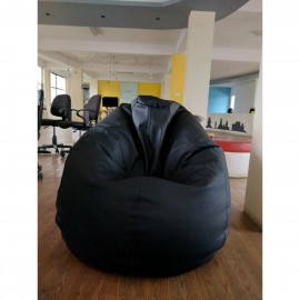 Fumo Classic Faux Leather Bean bag XXXL - Black (with beans)