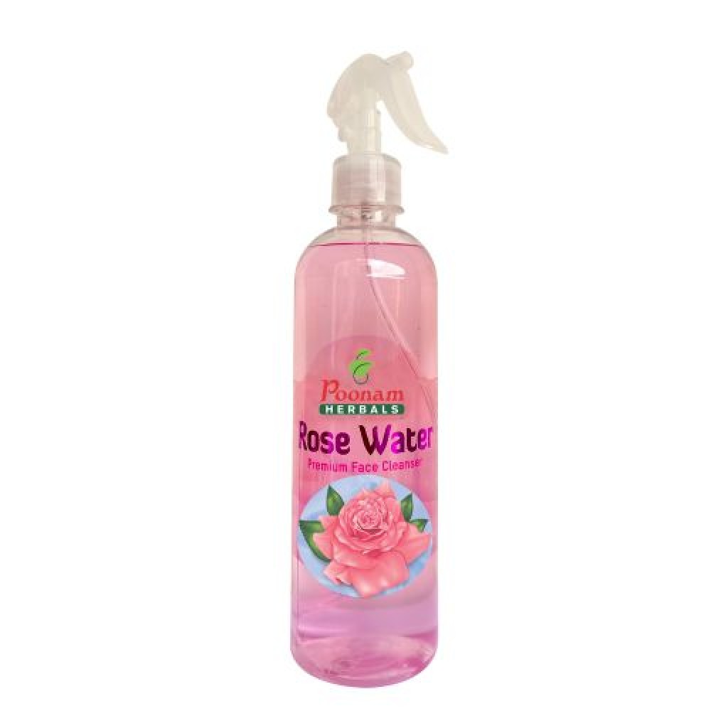 Poonam Gulab Jal With Spray - 500ml Poonam Gulab Jal With Spray - 500ml
