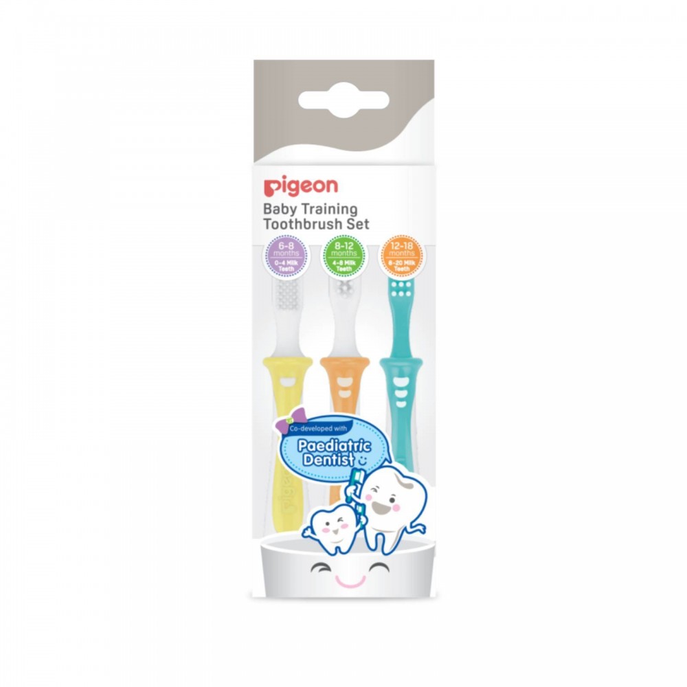 Pigeon Baby Training Toothbrush Set Pigeon Baby Training Toothbrush Set