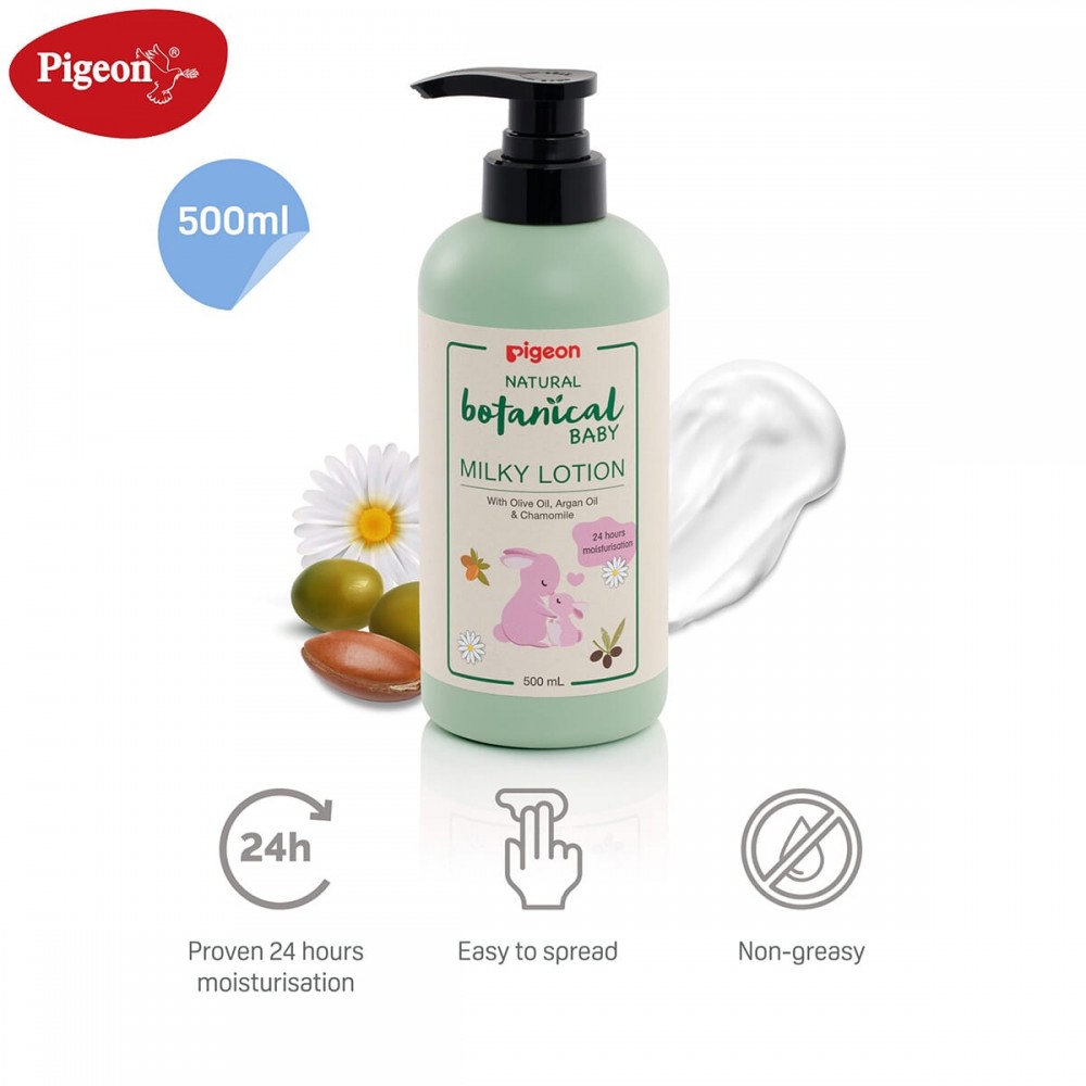 Pigeon Natural Botanical Baby Milky Lotion 500ML Pigeon Natural Botanical Baby Milky Lotion 500ML