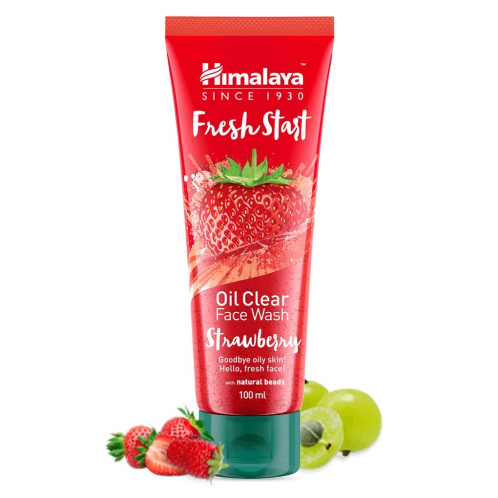 Himalaya Fresh Start Oil Clear Face Wash, Strawberry - 100ml Himalaya Fresh Start Oil Clear Face Wash, Strawberry - 100ml