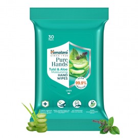 Himalaya Pure Hands Tulsi & Aloe Moisturizing Hand Wipes - 30 Wipes