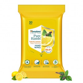 Himalaya Pure Hands Tulsi & Lemon Deep Cleansing Hand Wipes - 30 Wipes