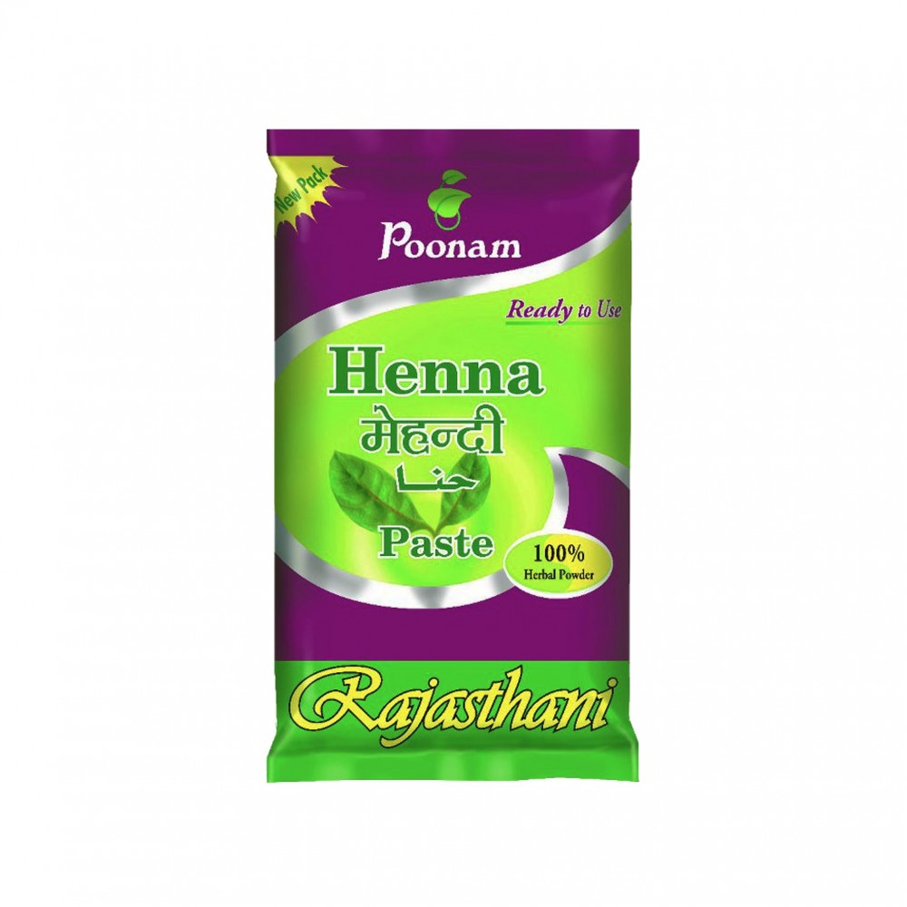 Poonam Ready To Use Herbal Paste Mehandi For Hair Conditioning 200gm