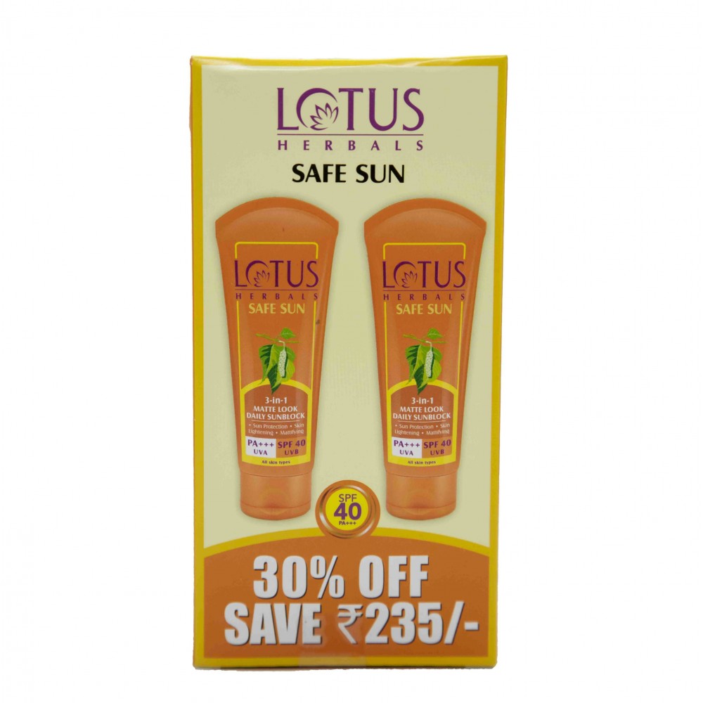 Safesun Mattelook spf40-100ml (offer pack)
