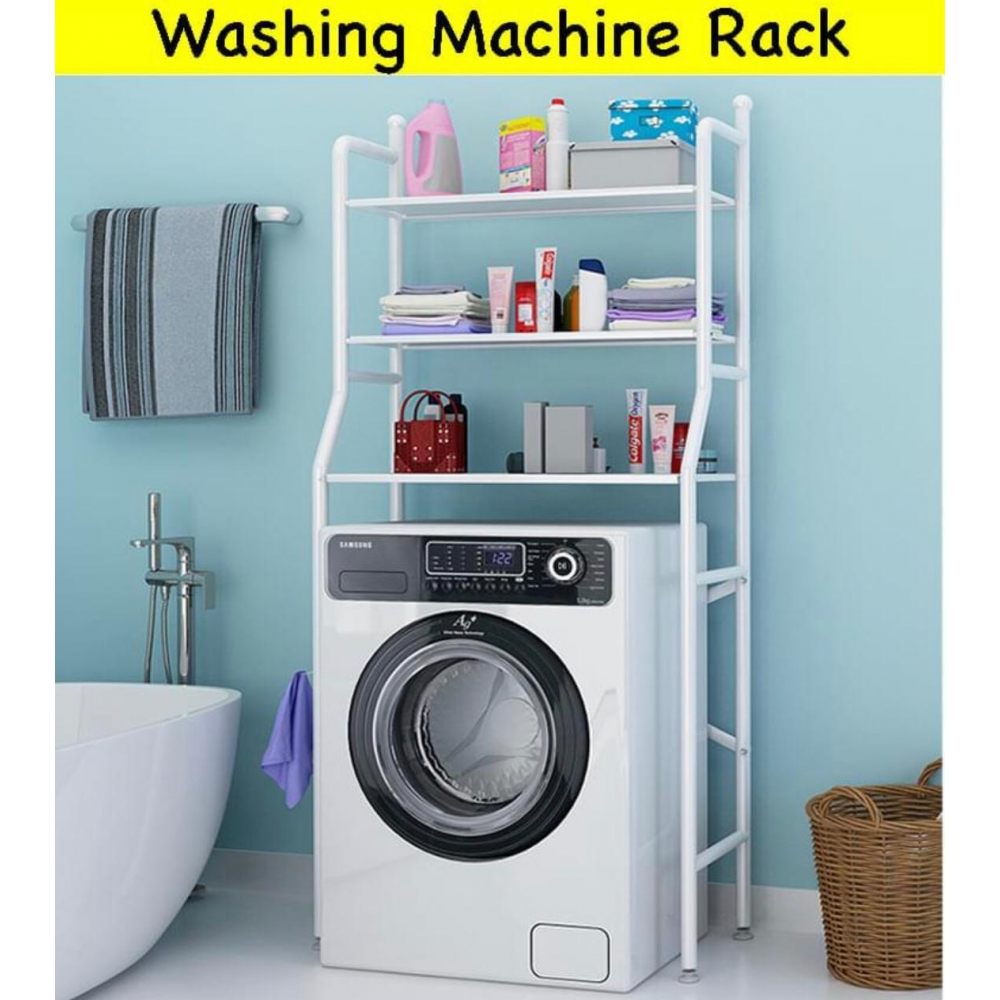 3-Layer Over Washing Machine Metal Storage Rack, Towel Cabinet for