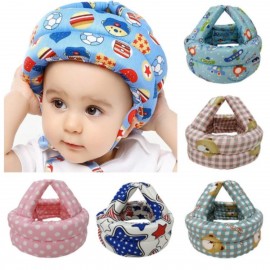 Baby Head Protector With Lace Lock Cushion Bumper Head Guard Safety Fabric Helmets